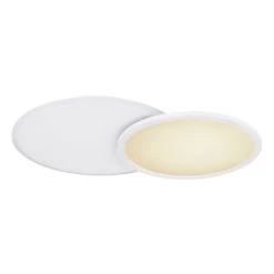 Globo SAMU Deckenpanel LED Weiß, 1-flammig, Fernbedienung, Farbwechsler -LED Leuchten Verkäufe 2022 globo samu deckenpanel 48124d2 2