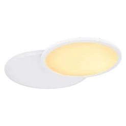 Globo SAMU Deckenpanel LED Weiß, 1-flammig, Fernbedienung, Farbwechsler -LED Leuchten Verkäufe 2022 globo samu deckenpanel 48124d2 5