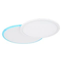 Globo SAMU Deckenpanel LED Weiß, 1-flammig, Fernbedienung, Farbwechsler -LED Leuchten Verkäufe 2022 globo samu deckenpanel 48124d2 8