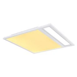 Globo SAMU Deckenpanel LED Weiß, 1-flammig, Fernbedienung, Farbwechsler -LED Leuchten Verkäufe 2022 globo samu deckenpanel 48125d2 5