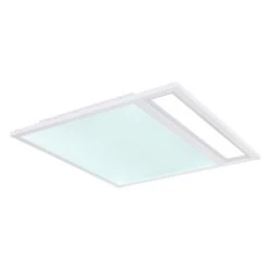 Globo SAMU Deckenpanel LED Weiß, 1-flammig, Fernbedienung, Farbwechsler -LED Leuchten Verkäufe 2022 globo samu deckenpanel 48125d2 6