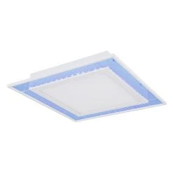 Globo SAMU Deckenpanel LED Weiß, 1-flammig, Fernbedienung, Farbwechsler -LED Leuchten Verkäufe 2022 globo samu deckenpanel 48127d2 9