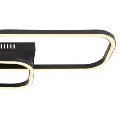 Globo SILLA Deckenleuchte LED Schwarz, 1-flammig -LED Leuchten Verkäufe 2022 globo silla deckenleuchte 67262db 4