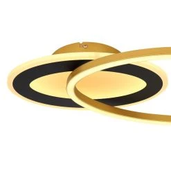 Globo SILLA Deckenleuchte LED Schwarz, Gold, 1-flammig, Fernbedienung 9 Globo SILLA Deckenleuchte LED Schwarz, Gold, 1-flammig, Fernbedienung -LED Leuchten Verkäufe 2022 globo silla deckenleuchte 67264 24 4