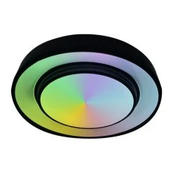 Globo SULLY Deckenleuchte LED Schwarz, 1-flammig, Fernbedienung, Farbwechsler -LED Leuchten Verkäufe 2022 globo sully deckenleuchte 41368 24 13