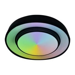 Globo SULLY Deckenleuchte LED Schwarz, 1-flammig, Fernbedienung, Farbwechsler -LED Leuchten Verkäufe 2022 globo sully deckenleuchte 41368 24 18