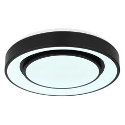 Globo SULLY Deckenleuchte LED Schwarz, 1-flammig, Fernbedienung, Farbwechsler -LED Leuchten Verkäufe 2022 globo sully deckenleuchte 41368 24 6