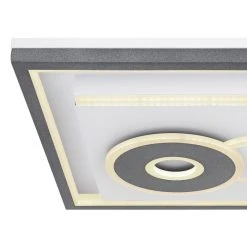 Globo SUNDI Deckenleuchte LED Schwarz, Weiß, 1-flammig, Fernbedienung -LED Leuchten Verkäufe 2022 globo sundi deckenleuchte 48453 52 4