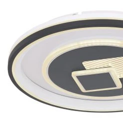 Globo SUNDI Deckenleuchte LED Schwarz, Weiß, 1-flammig, Fernbedienung 11 Globo SUNDI Deckenleuchte LED Schwarz, Weiß, 1-flammig, Fernbedienung -LED Leuchten Verkäufe 2022 globo sundi deckenleuchte 48454 46 3