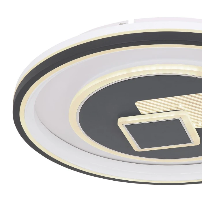 Globo SUNDI Deckenleuchte LED Schwarz, Weiß, 1-flammig, Fernbedienung 4 Globo SUNDI Deckenleuchte LED Schwarz, Weiß, 1-flammig, Fernbedienung – Bild 4