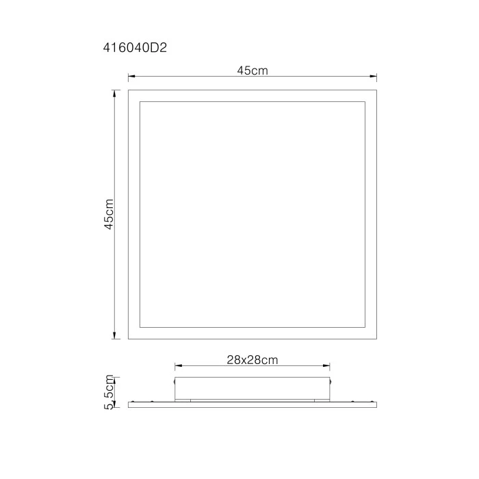 Globo SUZAKU LED Panel Schwarz, 1-flammig 6 Globo SUZAKU LED Panel Schwarz, 1-flammig – Bild 6