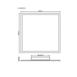 Globo SUZAKU LED Panel Schwarz, 1-flammig -LED Leuchten Verkäufe 2022 globo suzaku led panel 416040d3 5