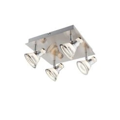 Globo TAKIRO Deckenstrahler LED Nickel-Matt, 4-flammig -LED Leuchten Verkäufe 2022 globo takiro deckenstrahler 56956 4 3