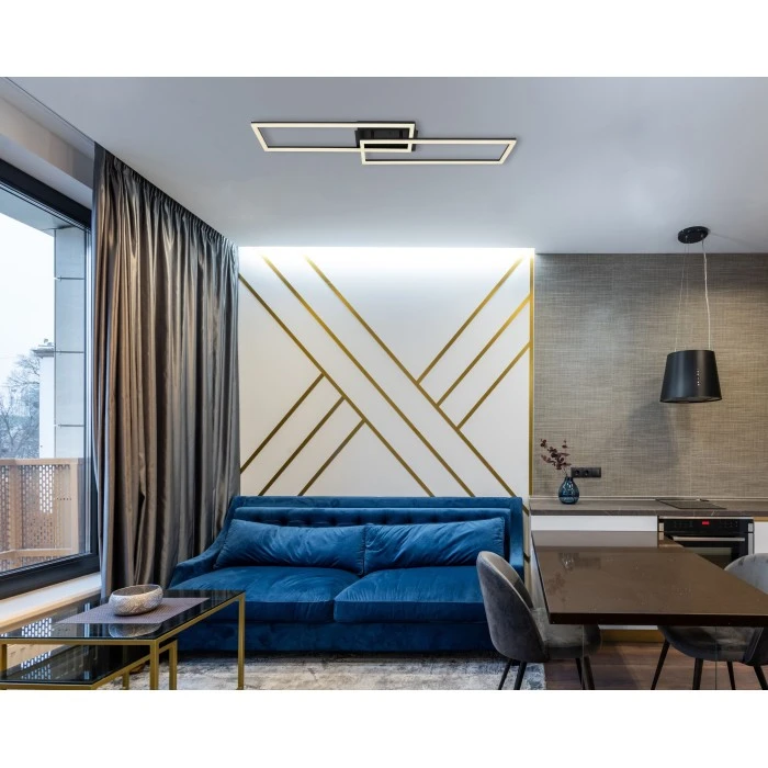 Globo TATJANA Deckenleuchte LED Schwarz, 1-flammig, Fernbedienung 1 Globo TATJANA Deckenleuchte LED Schwarz, 1-flammig, Fernbedienung