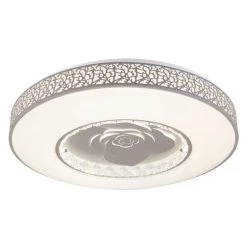 Globo TONARA Deckenleuchte LED Weiß, 1-flammig, Fernbedienung