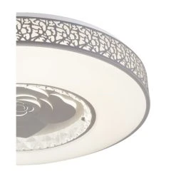 Globo TONARA Deckenleuchte LED Weiß, 1-flammig, Fernbedienung 10 Globo TONARA Deckenleuchte LED Weiß, 1-flammig, Fernbedienung -LED Leuchten Verkäufe 2022 globo tonara deckenleuchte 48412 40 3