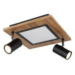 Globo ULLA Deckenleuchte Schwarz, Holzoptik, 3-flammig -LED Leuchten Verkäufe 2022 globo ulla deckenleuchte 67306d 6