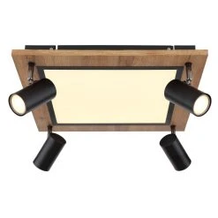 Globo ULLA Deckenleuchte Schwarz, Holzoptik, 5-flammig -LED Leuchten Verkäufe 2022 globo ulla deckenleuchte 67306d2 3