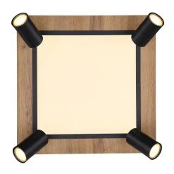 Globo ULLA Deckenleuchte Schwarz, Holzoptik, 5-flammig -LED Leuchten Verkäufe 2022 globo ulla deckenleuchte 67306d2 4