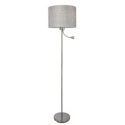 Globo UMBRELLA Stehleuchte LED Nickel-Matt, 2-flammig