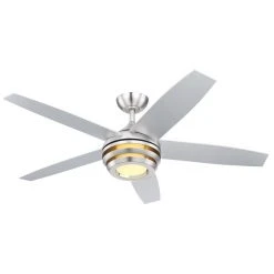 Globo VIVIANA Deckenventilator LED Nickel-Matt, 1-flammig, Fernbedienung 12 Globo VIVIANA Deckenventilator LED Nickel-Matt, 1-flammig, Fernbedienung -LED Leuchten Verkäufe 2022 globo viviana deckenventilator 03641 3