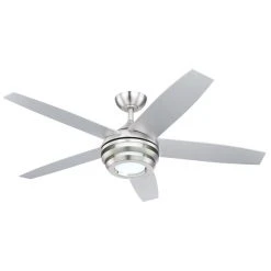 Globo VIVIANA Deckenventilator LED Nickel-Matt, 1-flammig, Fernbedienung 13 Globo VIVIANA Deckenventilator LED Nickel-Matt, 1-flammig, Fernbedienung -LED Leuchten Verkäufe 2022 globo viviana deckenventilator 03641 4