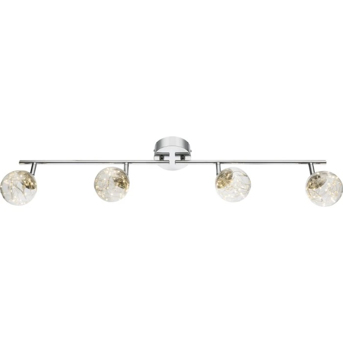 Globo XMAS Deckenleuchte LED Nickel-Matt, 4-flammig 2 Globo XMAS Deckenleuchte LED Nickel-Matt, 4-flammig – Bild 2