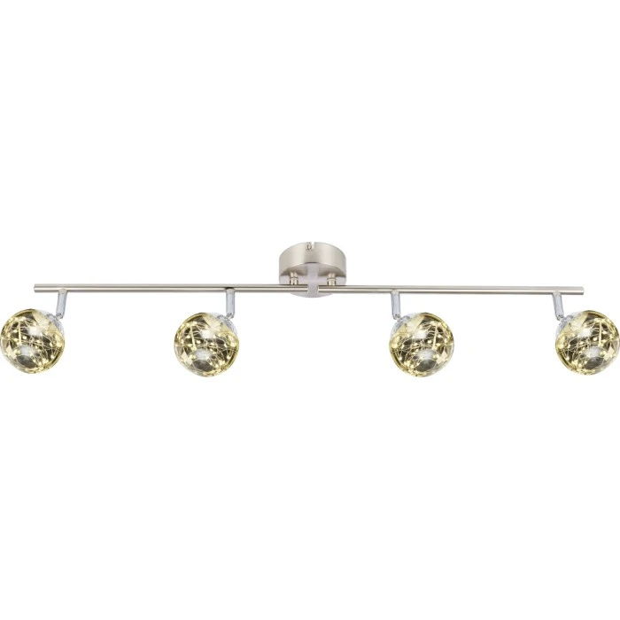Globo XMAS Deckenleuchte LED Nickel-Matt, 4-flammig 3 Globo XMAS Deckenleuchte LED Nickel-Matt, 4-flammig – Bild 3