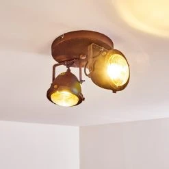 Hofstein Glostrup Deckenleuchte LED Rostfarben, 2-flammig -LED Leuchten Verkäufe 2022 glostrup deckenleuchte h3293881 do1 7