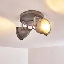 Hofstein Glostrup Deckenleuchte LED Grau, 2-flammig -LED Leuchten Verkäufe 2022 glostrup deckenleuchte h3293904 do1 18