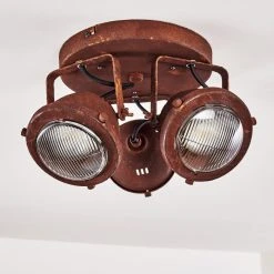 Hofstein Glostrup Deckenleuchte LED Rostfarben, 3-flammig -LED Leuchten Verkäufe 2022 glostrup deckenleuchte h3303634 do1 13