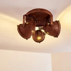 Hofstein Glostrup Deckenleuchte LED Rostfarben, 3-flammig -LED Leuchten Verkäufe 2022 glostrup deckenleuchte h3303634 do1 15