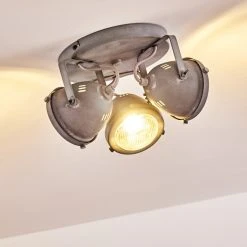 Hofstein Glostrup Deckenleuchte LED Grau, 3-flammig -LED Leuchten Verkäufe 2022 glostrup deckenleuchte h3303658 do1 3