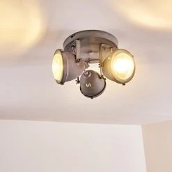 Hofstein Glostrup Deckenleuchte LED Grau, 3-flammig -LED Leuchten Verkäufe 2022 glostrup deckenleuchte h3303658 do1 9