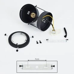 Hofstein Glostrup Deckenleuchte LED Schwarz, 1-flammig -LED Leuchten Verkäufe 2022 glostrup deckenleuchte h3381144 2