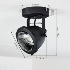 Hofstein Glostrup Deckenleuchte LED Schwarz, 1-flammig -LED Leuchten Verkäufe 2022 glostrup deckenleuchte h3381144 3