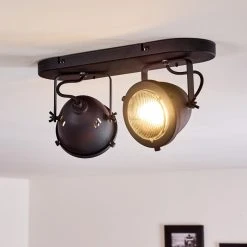 Hofstein Glostrup Deckenleuchte LED Schwarz, 2-flammig -LED Leuchten Verkäufe 2022 glostrup deckenleuchte h3381168 5