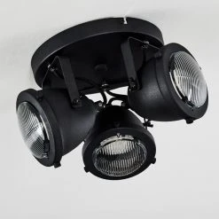 Hofstein Glostrup Deckenleuchte LED Schwarz, 3-flammig -LED Leuchten Verkäufe 2022 glostrup deckenleuchte h3381182 11