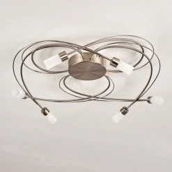 Hofstein Gordola Deckenleuchte LED Stahl geb&uuml;rstet, 6-flammig -LED Leuchten Verkäufe 2022 gordola deckenleuchte h3274729 do1 11