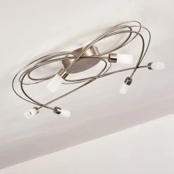 Hofstein Gordola Deckenleuchte LED Stahl geb&uuml;rstet, 6-flammig -LED Leuchten Verkäufe 2022 gordola deckenleuchte h3274729 do1 17