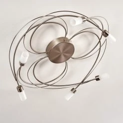 Hofstein Gordola Deckenleuchte LED Stahl geb&uuml;rstet, 6-flammig -LED Leuchten Verkäufe 2022 gordola deckenleuchte h3274729 do1 4