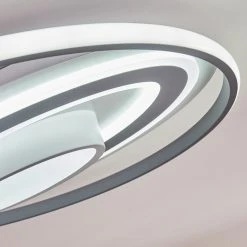 Hofstein Goro Deckenleuchte LED Grau, Wei&szlig;, 1-flammig, Fernbedienung -LED Leuchten Verkäufe 2022 goro deckenleuchte h3383452 11