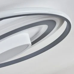 Hofstein Goro Deckenleuchte LED Grau, Wei&szlig;, 1-flammig, Fernbedienung -LED Leuchten Verkäufe 2022 goro deckenleuchte h3383452 2