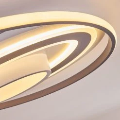 Hofstein Goro Deckenleuchte LED Grau, Wei&szlig;, 1-flammig, Fernbedienung -LED Leuchten Verkäufe 2022 goro deckenleuchte h3383452 5