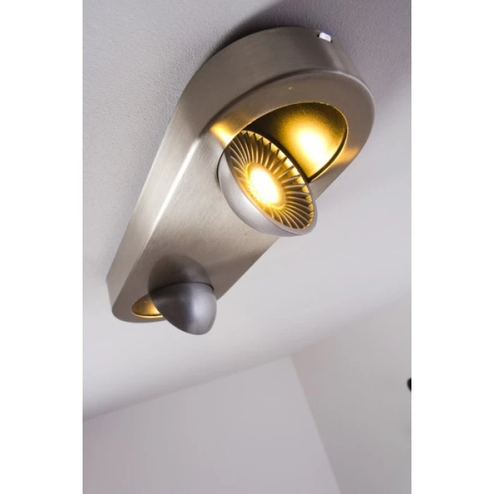 Hofstein Granada Deckenleuchte LED Nickel-Matt, 2-flammig 8 Hofstein Granada Deckenleuchte LED Nickel-Matt, 2-flammig – Bild 8