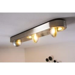 Hofstein Granada Deckenleuchte LED Nickel-Matt, 3-flammig -LED Leuchten Verkäufe 2022 granada deckenleuchte h3002285 16