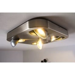 Hofstein Granada Deckenleuchte LED Nickel-Matt, 4-flammig