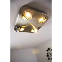 Hofstein Granada Deckenleuchte LED Nickel-Matt, 4-flammig -LED Leuchten Verkäufe 2022 granada deckenleuchte h3002292 14