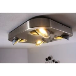 Hofstein Granada Deckenleuchte LED Nickel-Matt, 4-flammig -LED Leuchten Verkäufe 2022 granada deckenleuchte h3002292 16