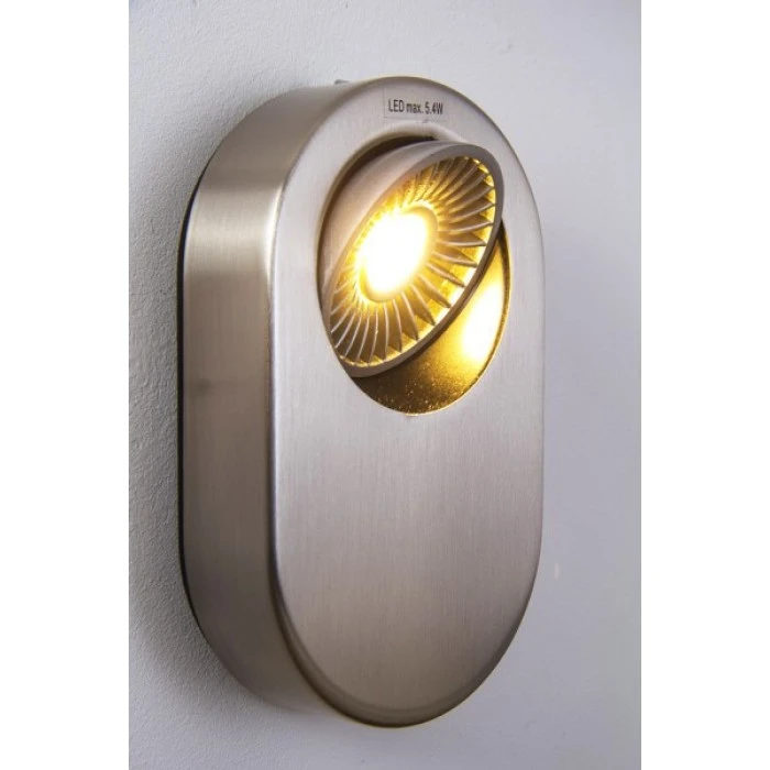 Hofstein Granada Wandleuchte LED Nickel-Matt, 1-flammig 1 Hofstein Granada Wandleuchte LED Nickel-Matt, 1-flammig